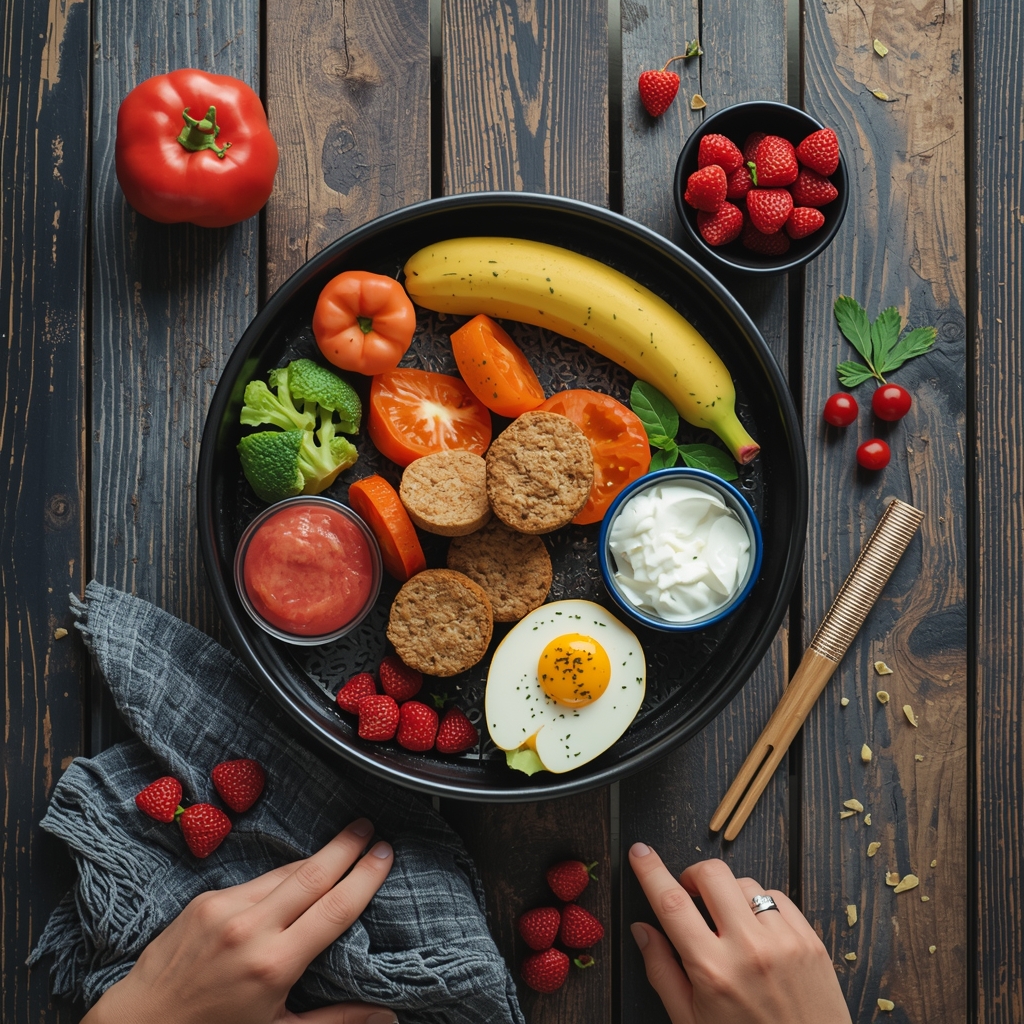 Schedule board showing focused work and short breaks